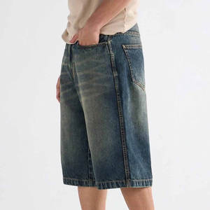 Shorts de Mezclilla para Hombre, Estilo Urbano Atemporal, Textura Lavada Vintage, Corte Relajado, Sensación Suave, Uso Diario - Product Image 4