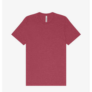 Bella + Canvas 3001CVC T-shirt à manches courtes unisexe en trois tissus pour homme Heather Gold CVC Breathable Heather Red Design - Product Image 5