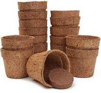 Pots en fibre de coco naturelle pour le jardinage - Pots de fleurs biodégradables style campagnard Marque KOPEAT