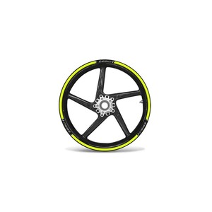 Kit di Strisce Fluorescenti Gialle da 17 Pollici Compatibili con Accessori per Ruote di Moto Kawasaki Z650 e ATV - Product Image 1