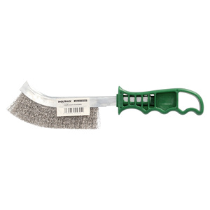Spazzola Manuale in Acciaio Inossidabile con Manico Verde 25 cm - Product Image 4