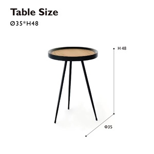 Elegante Mesa Redonda de madera, pieza lateral ideal para salas de estar y dormitorios - Product Image 3