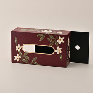 Boîte à mouchoirs en métal avec une belle impression numérique - Product Image 5