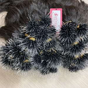 ต่อผมแท้ 100% สีธรรมชาติ ผมบราซิลแท้แบบเรมี่ ทรงลอนบอดี้สไตล์ แบบปลายต่อ U ไม่พันกัน ไม่หลุดร่วง - Product Image 6