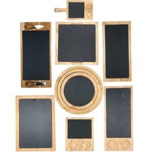 Vente chaude Black Rock <span class=keywords><strong>Ardoise</strong></span> <span class=keywords><strong>Fromage</strong></span> Planche Écologique <span class=keywords><strong>En</strong></span> Bois Pizza <span class=keywords><strong>Plateau</strong></span> Planche À Découper pour Ménage Hôtel Utilisation 100pcs - Product Image 2