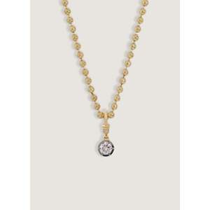 Roselle Black Rhodium Round Diamond Pendant <b>Necklace</b> Elegant Diamond Charms Collection - Product Image 6