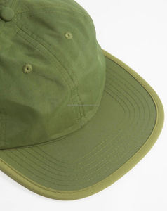 Casquette de baseball sportive pour homme de qualité supérieure, olive, 6 panneaux, broderie 3D, respirante/imperméable, polyester/coton, quatre saisons - Product Image 3