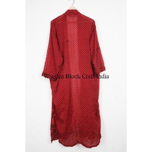 Vintage <b>Silk</b> Sari <b>Kimono</b> Hot Beach Wear Women Floral Printed <b>Kimono</b> Robe Sexy <b>Silk</b> Robes Summer Dress Nightwear Bathrobe - Product Image 5