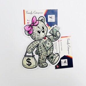 Custom Made Private Label New Dollar Bear Design Eyelash Extension Tiles Pallet Sustainable Solid Acrylic <b>Waterproof</b> Magnetic - Product Image 6