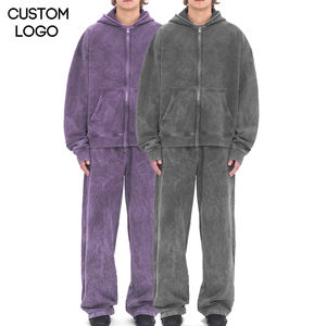 Pantalones Deportivos Góticos Harajuku para Hombre, Talla Grande, de Algodón y Felpa, con Cordón Ajustable, Lavado Ácido, con Logotipo Personalizado - Product Image 1