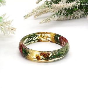 Brazaletes de resina con patrones tropicales y florales Pulseras con cuentas de moda de verano brillantes y animadas - Product Image 1