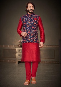 Pijama de diseñador pakistaní indio para hombre Punjabi Kameez, trajes bordados de 3 piezas disponibles a precio mayorista - Product Image 6