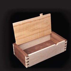 กล่องไม้ไผ่ของขวัญกล่องเครื่องสำอางสำหรับตกแต่งคริสต์มาส - Product Image 1