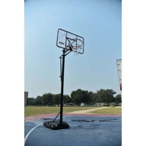 Stag Iconic Dunk Shot Basketball Unit, hauteur réglable, structure métallique robuste avec panneau arrière et anneau en verre trempé - Product Image 1