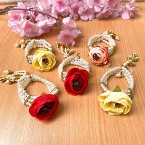 Traditional Designer Pattern Bangles Beautiful Moti Work and Big Flower Pattern Design Give Away Bangles for Haldi Mehndi Favor - Product Image 1