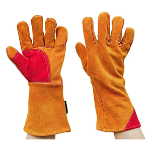 Gants de soudage épais durables en cuir de vachette fendu de 16 pouces - Product Image 1