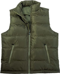 Gilet matelassé d'extérieur pour homme, col montant, fermeture éclair, hiver, résistant à l'eau, sans manches, veste, gilet - Product Image 5