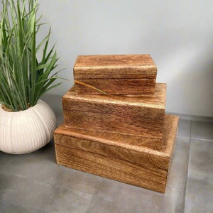 กล่องไม้ตกแต่งสีขาวน่ารักกล่องเก็บเครื่องประดับกล่องไม้ของขวัญและงานฝีมือป้ายติดผนัง - Product Image 4