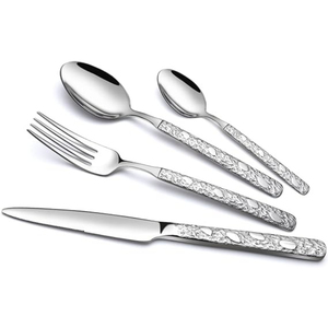 Fournitures indiennes les plus vendues ensemble de couverts en acier inoxydable plaqué argent durable couverts pour la vaisselle de restaurant - Product Image 6