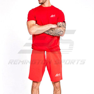 New Fashion Wholesale Custom T-shirt and Shorts <b>Set</b> Men's Cheap Price Summer Men <b>Twin</b> <b>Set</b> 2 Piece Men's Jogging Short <b>Set</b> - Product Image 1