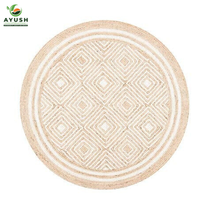 พรมพื้นที่8x10ทำจากผ้าฝ้ายและเส้นใยปอกระเจาพรมทำด้วยมือพร้อมการตั้งค่าแบบปรับแต่งได้สำหรับพื้นห้องนอนและห้องครัว - Product Image 2