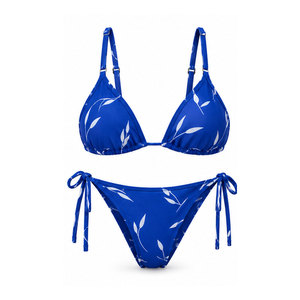 Conjunto de Bikini Moderno para Mujer, Traje de Baño de Dos Piezas, Top Elegante, Braguita de Cintura Alta, Tela Elástica, Ropa de Playa, Vacaciones, Traje de Baño - Product Image 1