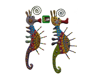 Sculpture Marine Hippocampe En Bois Flotté - Décoration Naturelle