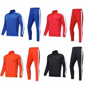 Más tamaño Regular personalizado de alta calidad en blanco logotipo personalizado raya Jogging traje chándal deportes hombres chándal conjunto - Product Image 4