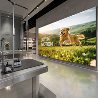 Écran LED intérieur haute fréquence de rafraîchissement P1.86, affichage LED commercial pour mur vidéo publicitaire en centre commercial et média à pas fin