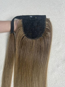 Extensiones de Cabello de Cola de Caballo con Cordón, Cabello Humano Vietnamita 100% con Cutícula Alineada, Doble Trama, Procesado a Máquina - Product Image 5