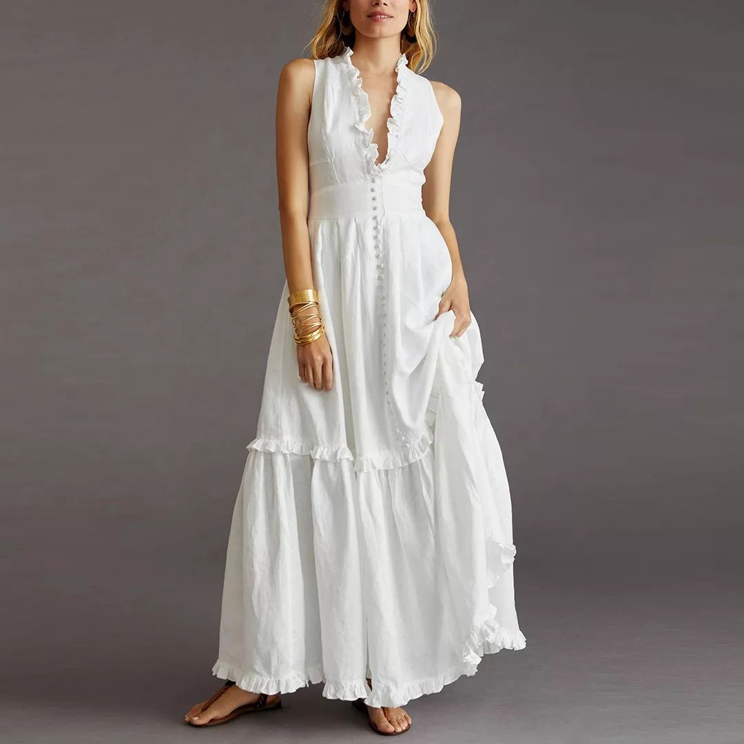 sachin and babi light blue dress Summer white dress for woman casual dress for civil wedding mini cocktail  dress formal puff dress main image 1
