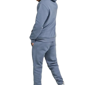 Custom Logo Mens Solid Spring Heavy Weight Plus Size Eco-Friendly Reversible 100% Cotton <b>Track</b> <b>Suit</b> with Hoodie - Product Image 3