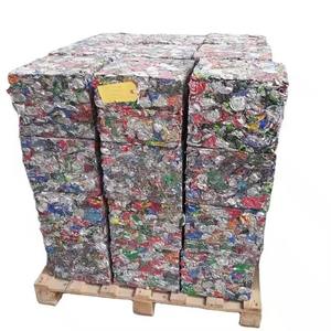 Chatarra de Aluminio UBC de Alta Calidad, Material Reciclado de Latas de Bebidas Usadas, Fracción de Lata Prensada, Marca Alu, Modelo 45768 - Product Image 1