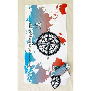 AS0451 Serviette de Plage de Luxe Personnalisée Écologique en Velours Gaufré à Séchage Rapide avec Logo Original - Product Image 1