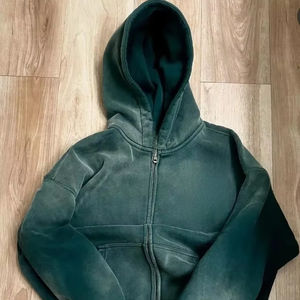 Sudadera con capucha personalizada de alta calidad 100% algodón logotipo bordado Diseño forrado anticontracción para invierno - Product Image 1