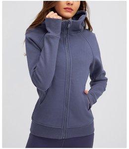 Sudadera Deportiva de Manga Larga con Orificio para el Pulgar, Chaqueta Informal para Correr al Aire Libre, Top Deportivo Holgado y Elegante - Product Image 4