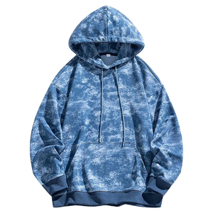 Sweats à capuche de qualité supérieure pour hommes lavage à l'acide soleil délavé 100% coton Logo personnalisé pull sweats à capuche surdimensionnés pour hommes - Product Image 2
