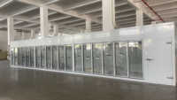 Tienda de conveniencia Pantalla de entrada, refrigerador, sala de almacenamiento en frío, temperatura precisa, control de humedad, enfriadores, cuevas de cerveza, supermercado