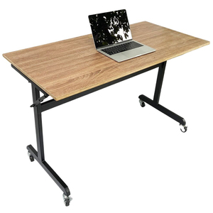 Modern Design <b>Folding</b> <b>Desk</b> and Chair Set with Melamine-Coated Plywood Tabletop Steel Frame for Classroom Outdoor Use-CB68164 - Product Image 2