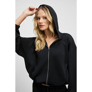 Felpa con Cappuccio e Zip a Maniche Lunghe in Tessuto Morbido ed Elastico da Donna GRIMELANGE <span class=keywords><strong>AMOURA</strong></span> - Product Image 3