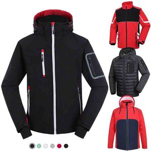 Chaqueta cortavientos informal de primavera para hombre, forro de malla repelente al agua de alta calidad, cierre de cremallera completa, entrenamiento al aire libre, seda tejida - Product Image 3