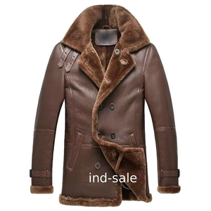 Custom Leather <b>Fur</b> <b>Jacket</b> Unisex <b>for</b> <b>Men</b> and Women High Street Stand Collar Waterproof 2023 Winter Clothes - Product Image 6