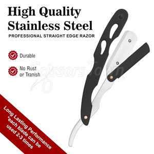 Maquinilla de afeitar profesional para peluquero con logotipo personalizado y hoja afilada de primera calidad para afeitados diarios - Product Image 4