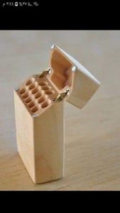 SMART <b>CIGARETTE</b> <b>CASE</b> LUXURY CUSTOM VINTAGE Black Wooden Box Walnut Slim Pocket High Quality Storage Container for Gift - Product Image 5