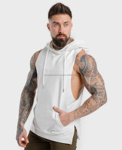 Sweat à capuche en polyester pour sweats à capuche de gym sans manches logo personnalisé unisexe 100% polyester sublimation personnalisé sweats à capuche en coton respirant - Product Image 1