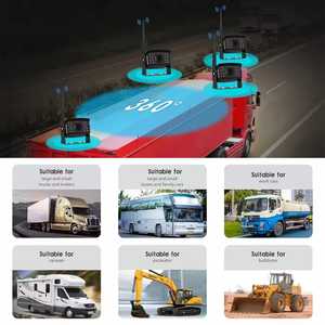 TVS-2MD-7W không dây đảo ngược và camera phía trước DVR Kit với Night View cho xe đảo ngược Viện trợ - Product Image 5