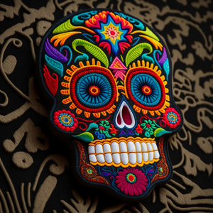 Sin mínimo 3D logotipo personalizado bordado parche coser en forma de esqueleto parches hierro en parches de transferencia de calor para chaqueta Varsity - Product Image 1