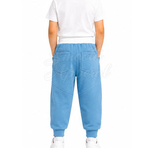 Pantalon de jogging léger pour garçons, taille haute, cordon de serrage, 100 % coton, matière respirante pour la course, le jeu et le quotidien, élégant - Product Image 4