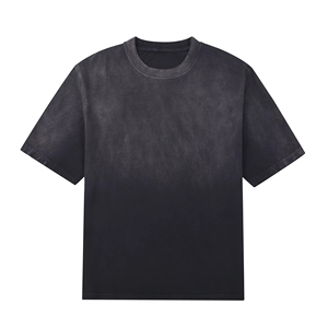 T-shirts unisexes vintage à lavage acide avec motif, vente en gros, 100% coton, t-shirt surdimensionné pour homme, jersey 300 g/m², streetwear pour homme - Product Image 4