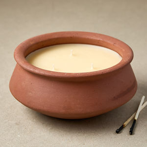 Pot en terre cuite cylindrique fait main pour la décoration de la maison, cadeau de Noël, fabrication de bougies, plusieurs tailles - Product Image 4